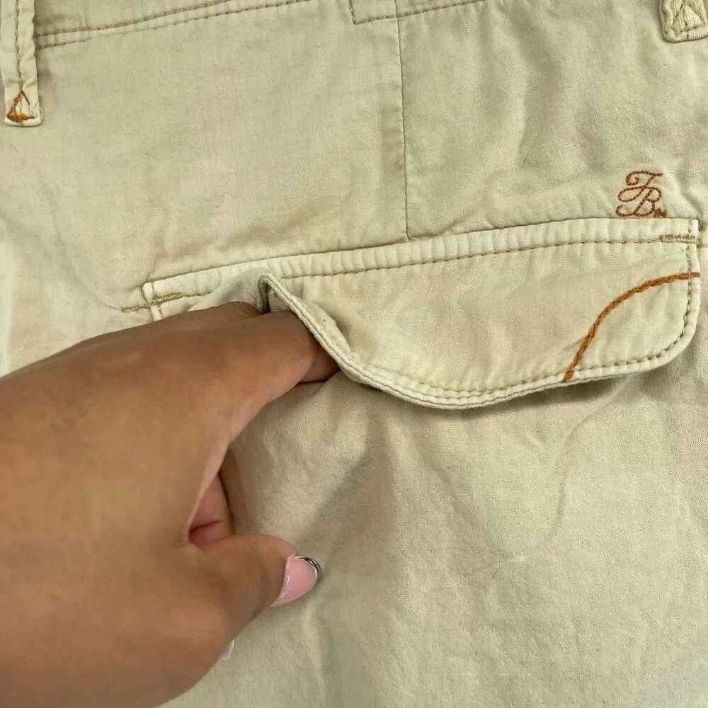 Tommy Bahama Men’s Khaki Cotton Chino Shorts 38 Flat Front Casual 9.5” Inseam